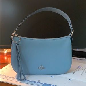 Blue Coach Purse: used once, perfect condition
